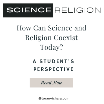 Poster of My blog Titled:- How Can Science and Religion Coexist Today? A Student's Perspective
