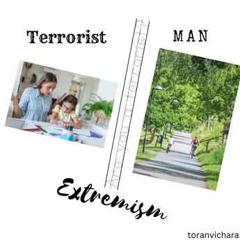 Poster of My blog Titled:- Are you a terrorist? | Line Between Wisdom and Terrorism 