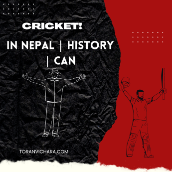 Poster of My blog Titled:- Cricket! What is the Status of It in Nepal and How Has It Changed? CAN?