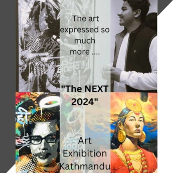 Poster of My memories Titled:- 'The NEXT 2024' At Takpa Galley with my friend thapa