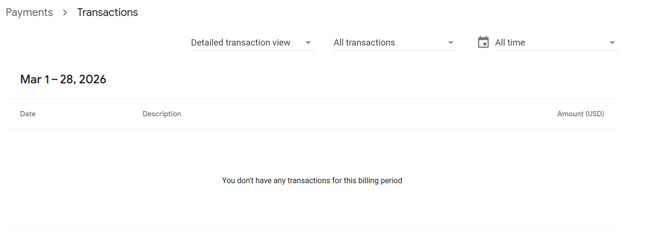 transaction report of my adsense profile