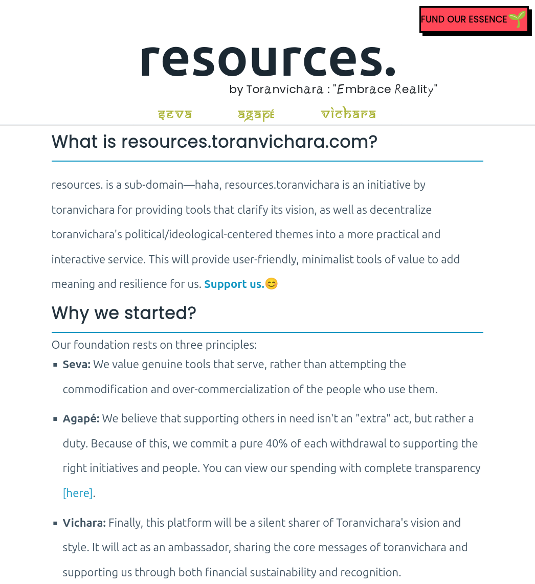 snapshot of resources interface