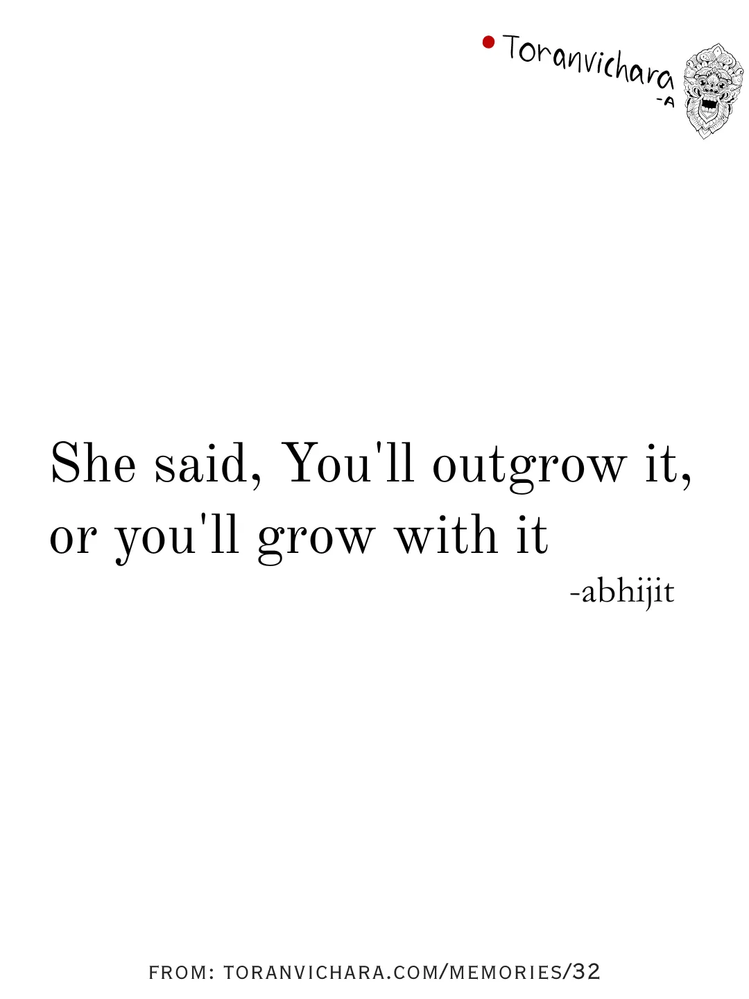 Poem: Outgrow 