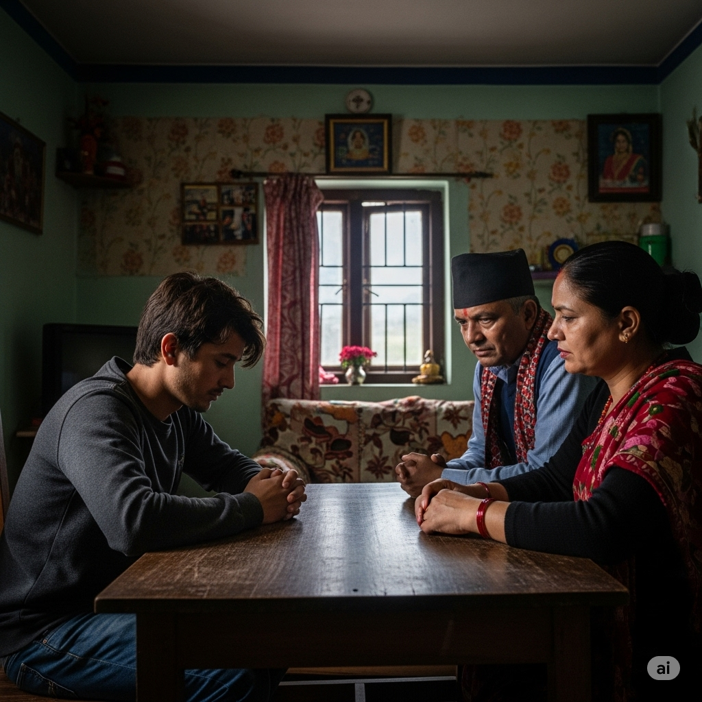 Image of parents not accepting for marriage