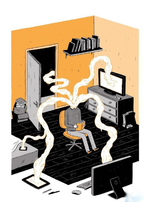 Image of getting filled with unnecessary information