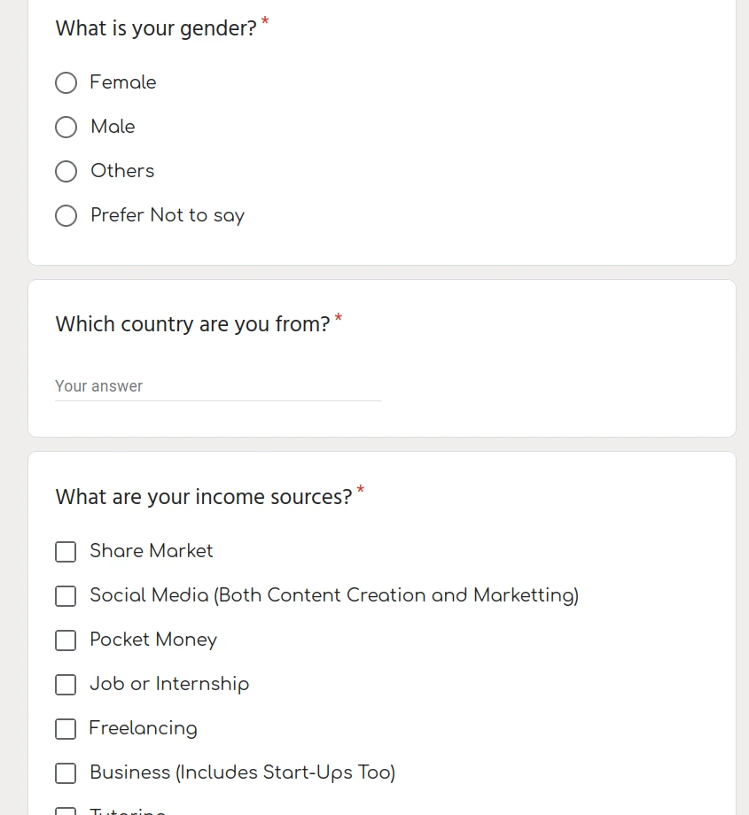 picture of your form
